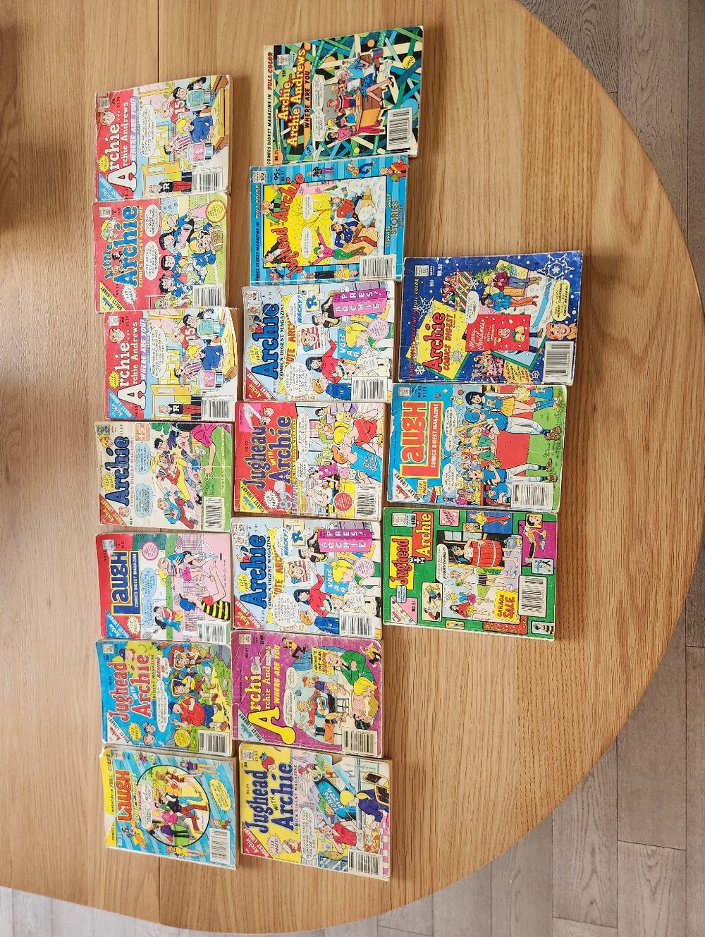 80s Vintage Archie Comic Bundle - Jughead, Betty Veronica Laugh Digest 17 Books